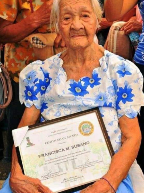 Seniausia pasaulio moteris Francisca Susano / Socialinių tinklų nuotr.