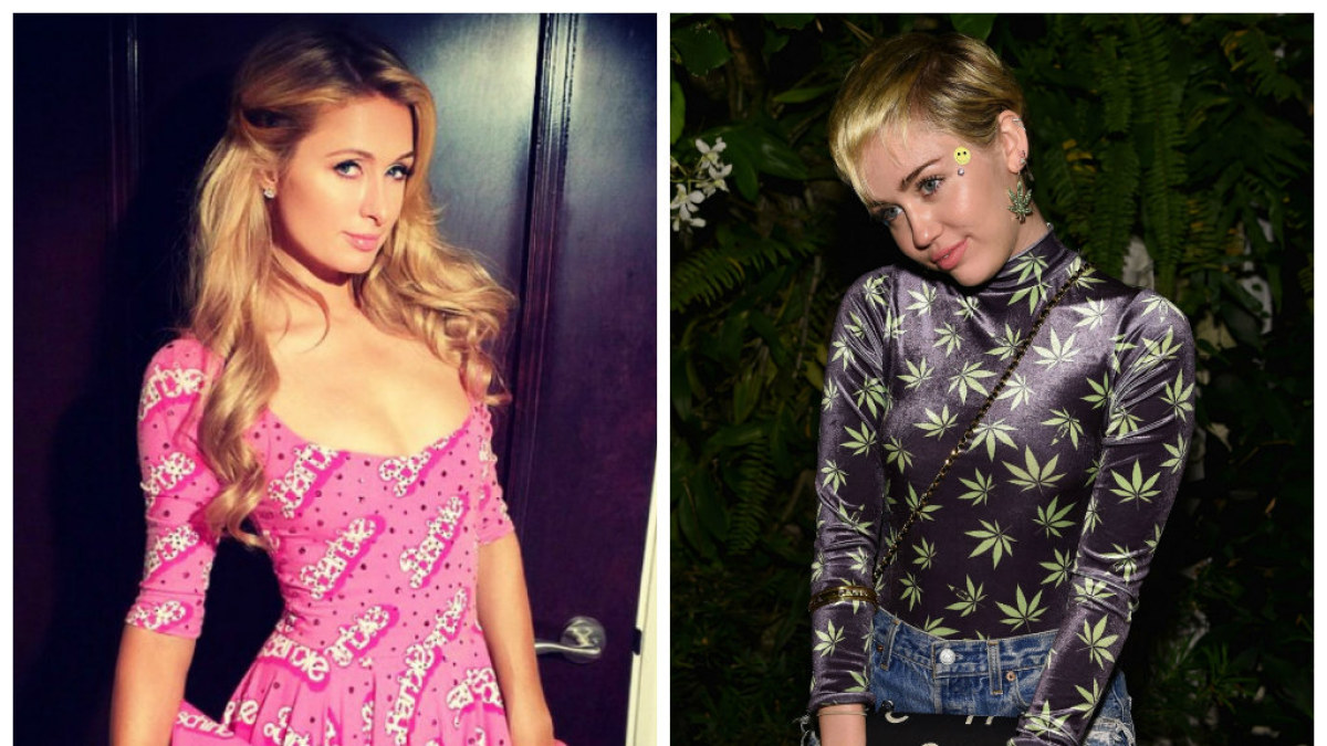 Paris Hilton ir Miley Cyrus / „Scanpix“ nuotr.