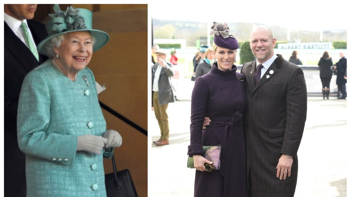 Karalienė Elizabeth II ir Zara Tindall su vyru Mike'u Tindallu / Vida Press nuotr.