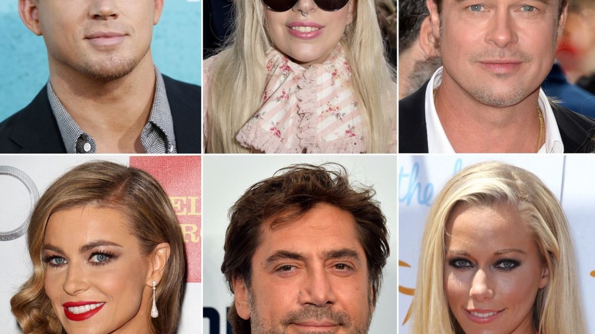 Channingas Tatumas,Lady Gaga, Bradas Pittas, Carmen Electra, Javieras Bardemas, Kendra Wilkinson / „Scanpix“/Žmonės.lt nuotr.