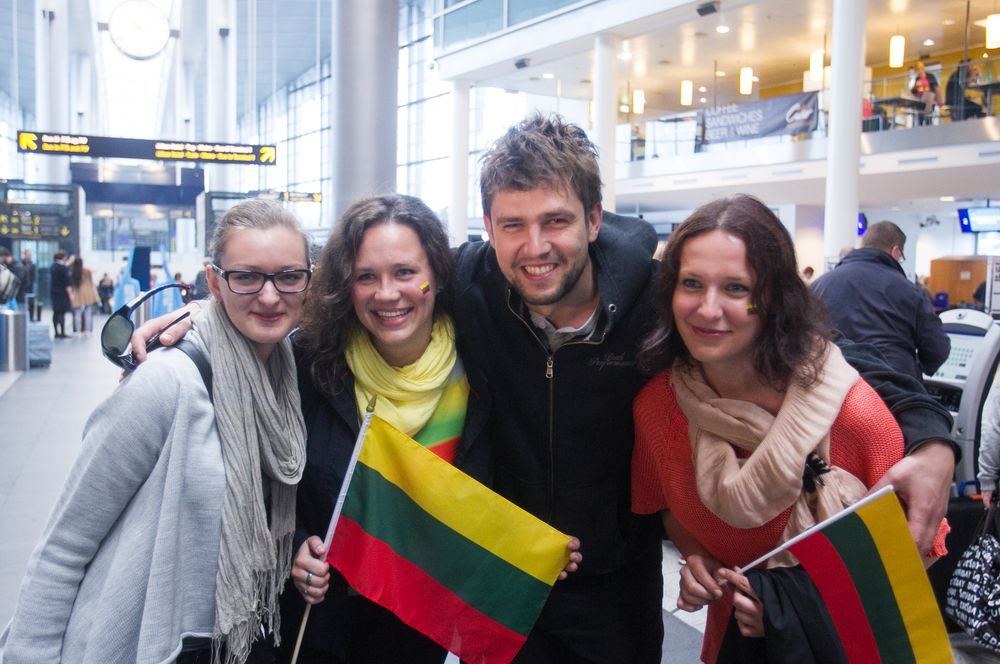 „Eurovizija 2013“: Danijos lietuviai Andrių Pojavį išlydėjo į tėvynę