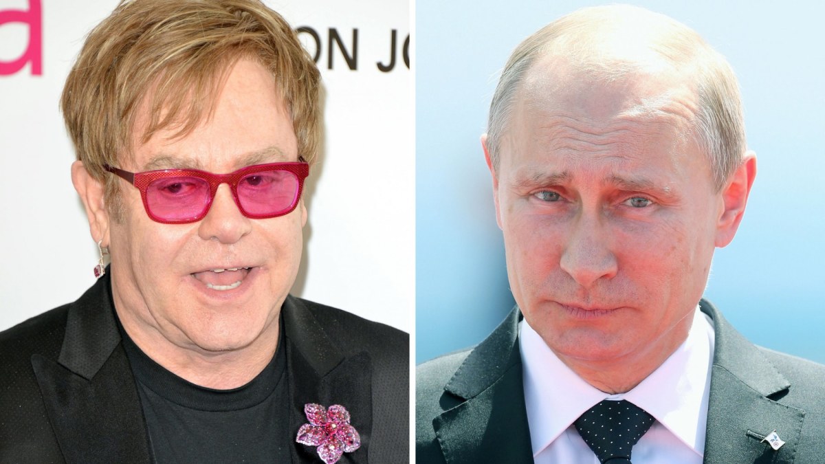 Eltonas Johnas ir Vladimiras Putinas / „Scanpix“ nuotr.