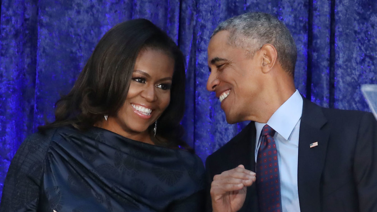Barackas Obama ir pirmoji ledi Michelle Obama