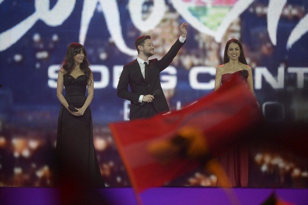 „Eurovizijos“ konkurso vedėjai / „Scanpix“ nuotr.