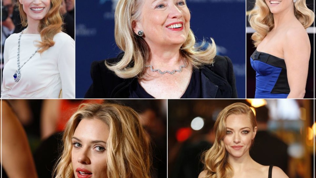 Jessica Chastain, Hillary Clinton, Reese Witherspoon, Scarlett Johansson ir Amanda Seyfried / „Scanpix“ nuotr.
