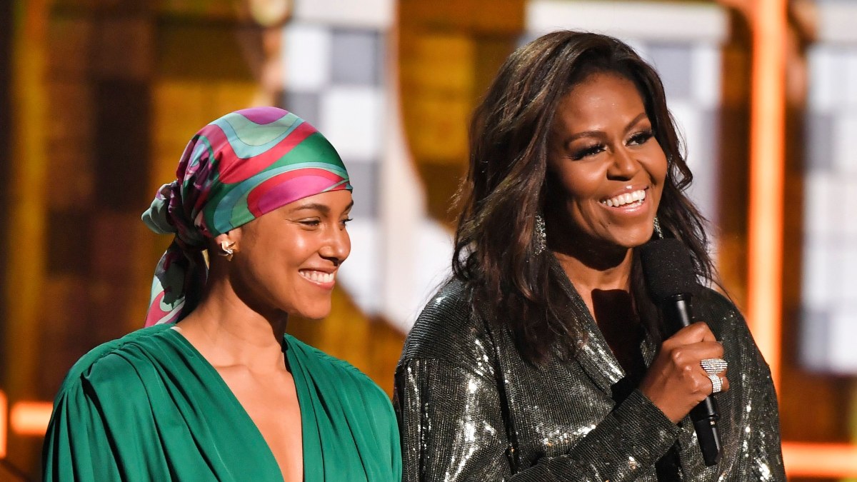 Michelle Obama ir Alicia Keys/Vida Press nuotr.