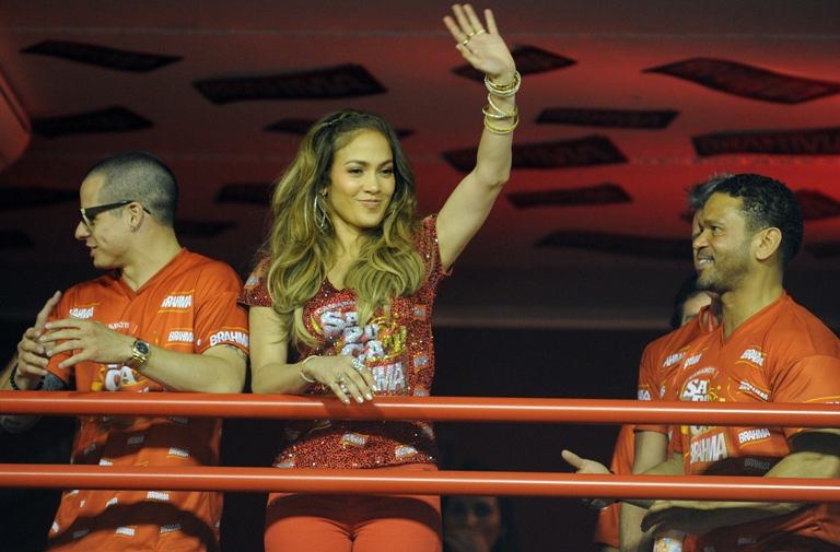 Jennifer Lopez Rio de Žaneiro karnavale / AFP/„Scanpix“ nuotr.