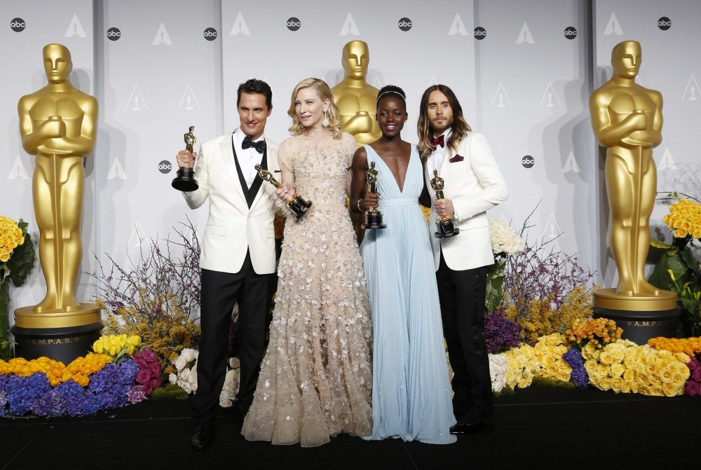 Matthew McConaughey, Cate Blanchett, Lupita Nyong'o ir Jaredas Leto / „Reuters“/„Scanpix“ nuotr.