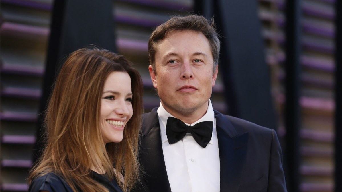 Elonas Muskas ir Talulah Riley / „Reuters“/„Scanpix“ nuotr.