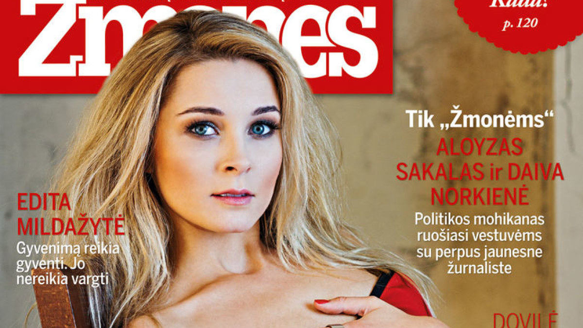 Aktorė Justė Zinkevičiūtė / Žurnalo „Žmonės“ viršelis