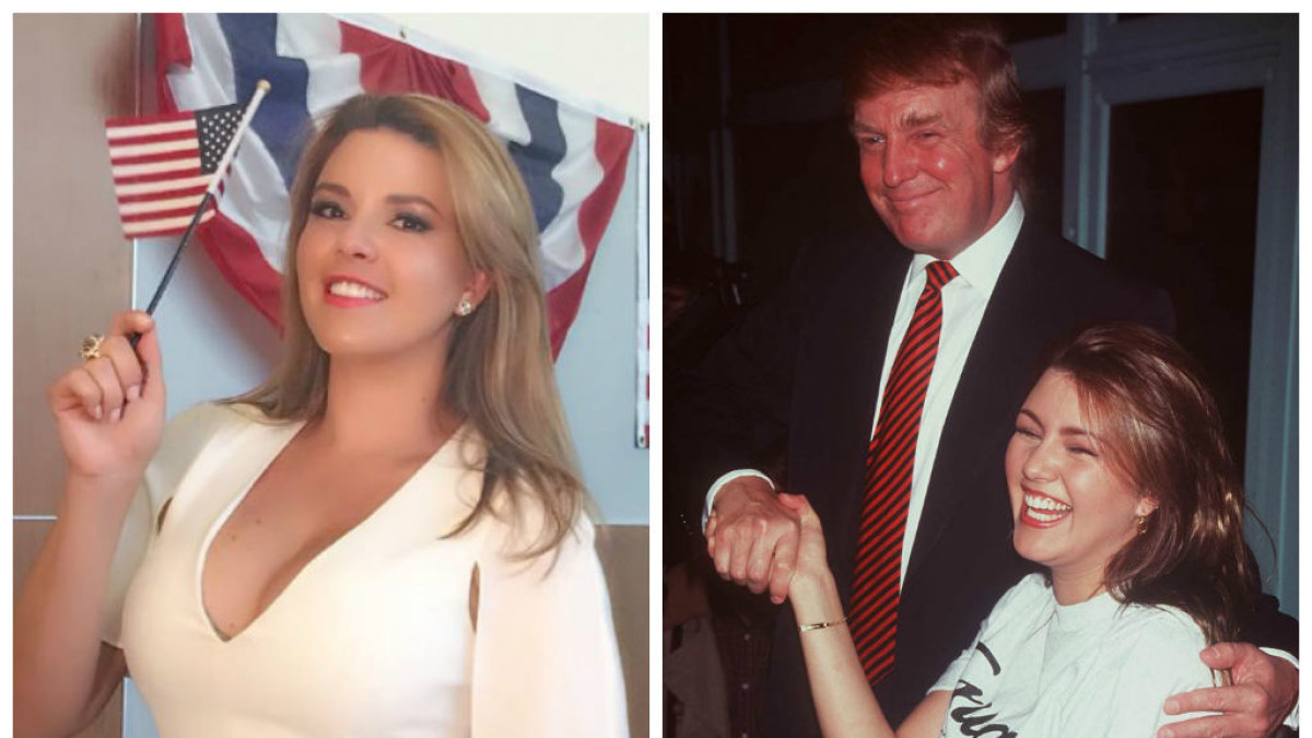 Donaldas Trumpas ir 1996-ųjų „Mis Visata“ Alicia Machado / „Instagram“ ir „Vida Press“ nuotr.