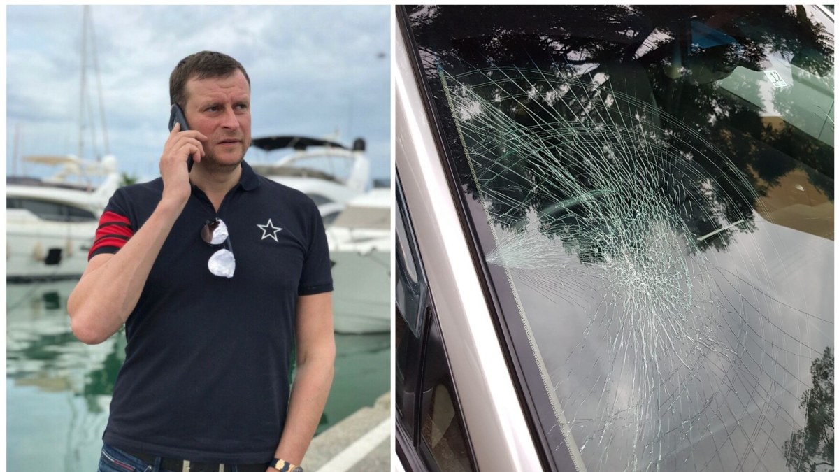 Danielius Bunkus ir jo automobilis po incidento Zimbabvėje / Asmeninio albumo nuotraukos