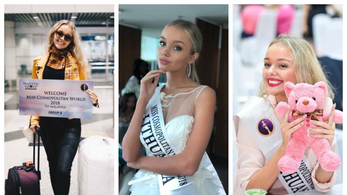 Brigita Gaižauskaitė konkurse „Miss Cosmopolitan World 2018“