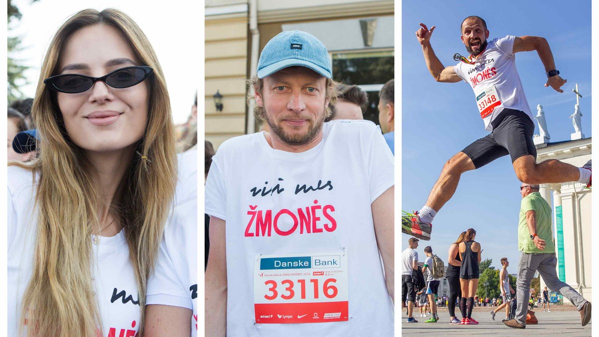 „Žmonės“ komanda dalyvavo „Danske Bank Vilniaus maratone“ / Gretos Skaraitienės ir Irmanto Gelūno nuotr./Žmonės.lt