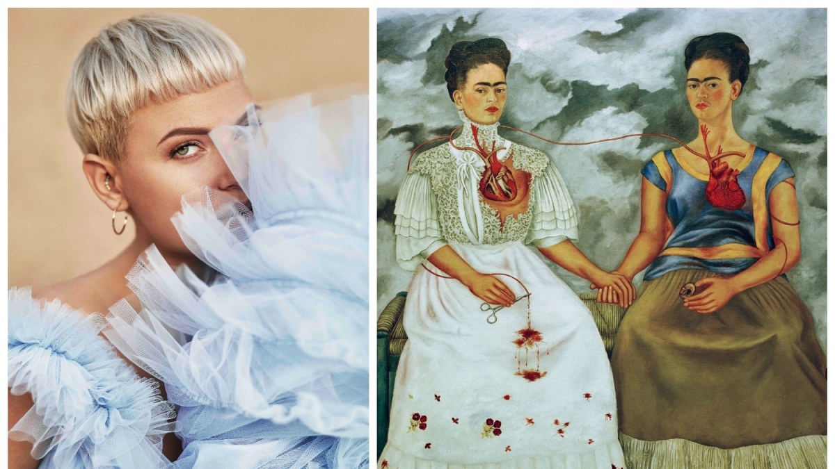Justė Arlauskaitė-Jazzu ir Fridos Kahlo paveiklsas „The Two Fridas“