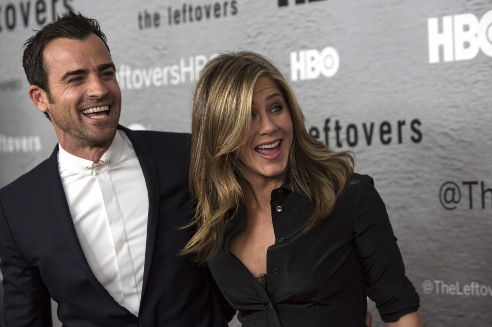 Justinas Theroux ir Jennifer Aniston / „Reuters“/„Scanpix“ nuotr.