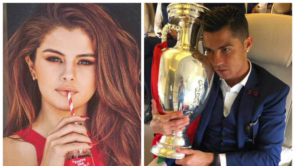 Selena Gomez ir Cristiano Ronaldo / „Instagram“ nuotr.