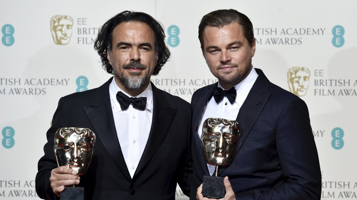 Alejandro Gonzalezas Inarritu ir Leonardo DiCaprio  / „Reuters“/„Scanpix“ nuotr.