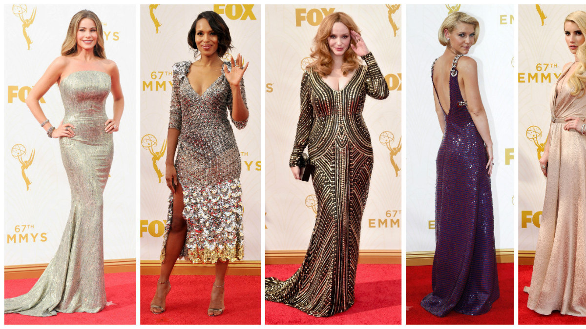 "Emmy" apdovanojimų viešnios: Sofia Vergara, Kerry Washington, Christina Hendricks, Claire Danes ir Emma Roberts / „Scanpix“ nuotr.