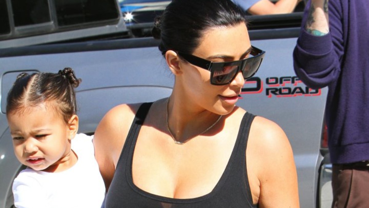 Kim Kardashian su dukra North / „Scanpix“/„Mavrixonline.com“ nuotr.