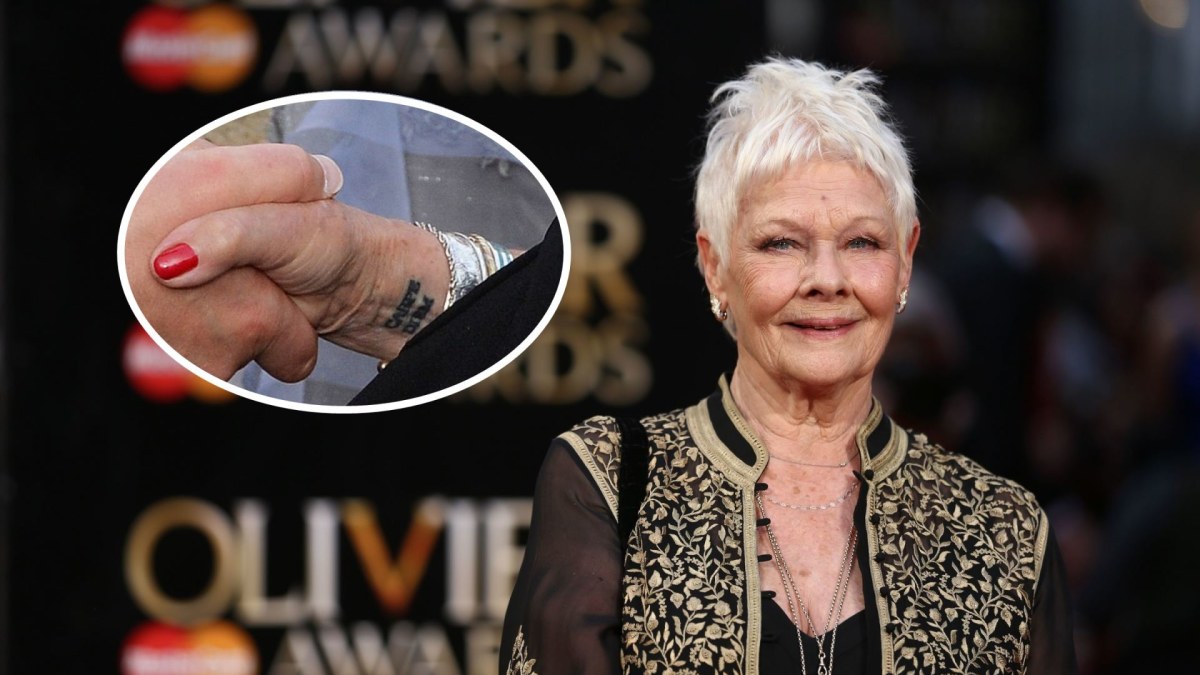 81-o gimtadienio proga aktorė Judi Dench pasidarė tatuiruotę / „Scanpix“ nuotr.