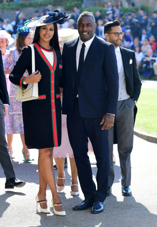 Idris Elba su sužadėtine Sabrina dalyvavo Meghan Markle ir princo Harry karališkose vestuvėse / „Scanpix“ nuotr.