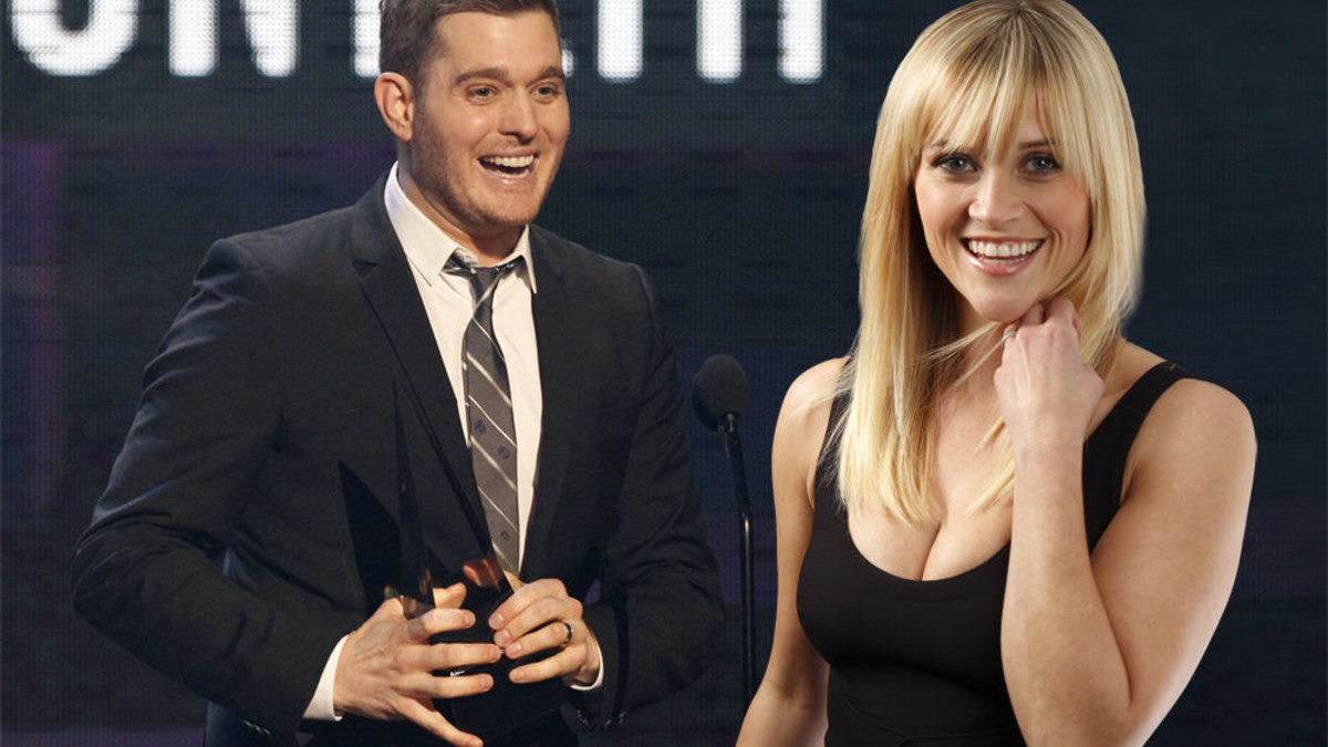 Michael Buble ir Reese Witherspoon / „Scanpix“/REUTERS