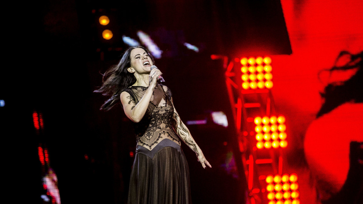 Aistė Pilvelytė 2016 metų „Eurovizijos“ atrankoje / Viganto Ovadnevo/Žmonės.lt nuotr.