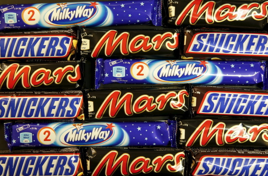 „Reuters“/„Scanpix“ nuotr. / „Mars“ šokoladiniai batonėliai