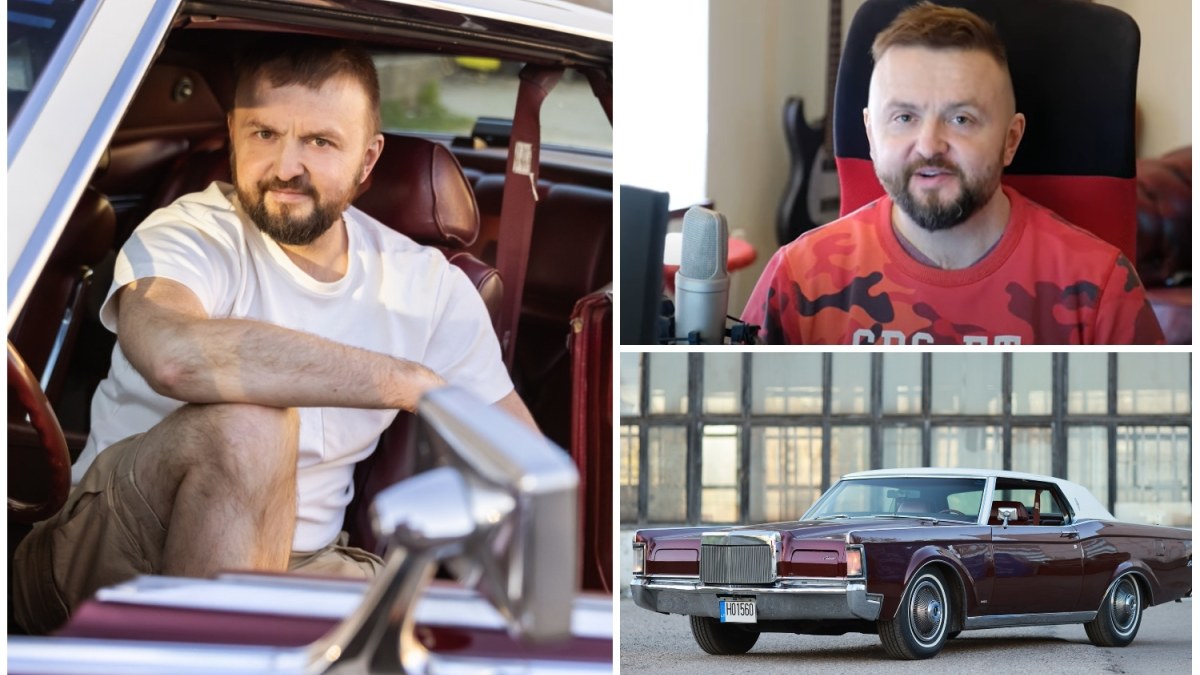 Stanislavo Stavickio-Stano restauruotas retro automobilis „Lincoln Mark 3“ / Gedmanto Kropio nuot
