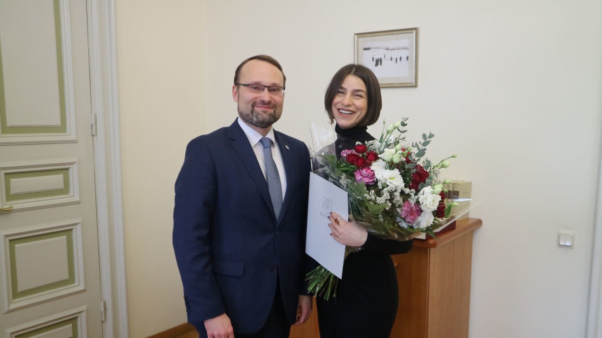 Operos solistei Asmik Grigorian įteikta Kultūros ministerijos premija / Kultūros ministerijos nuotr.