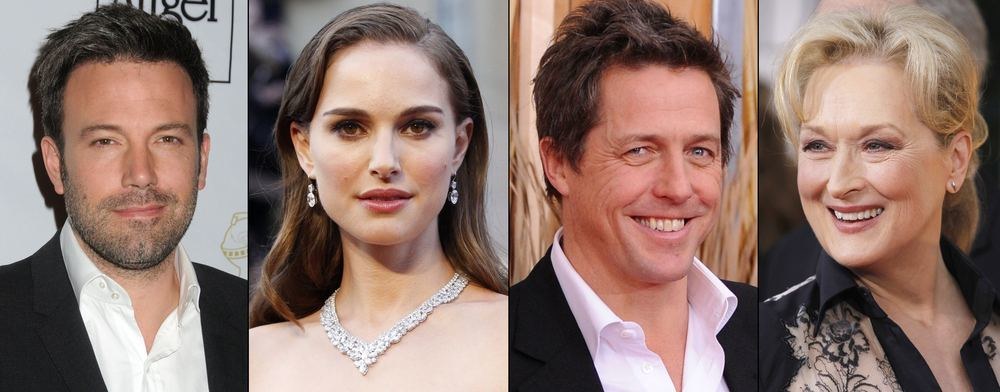 Benas Affleckas, Natalie Portman, Hugh Grantas ir Meryl Streep / „Scanpix“ nuotr.