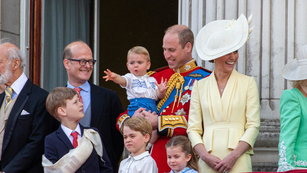 Princas Williamas, princas Louisas, hercogienė Catherine, princas George'as ir princesė Charlotte/Vida Press nuotr.