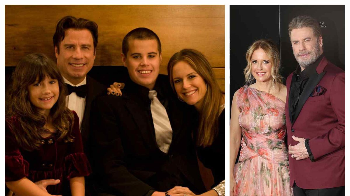 Johnas Travolta su šeima: dukra Ella Beu, sūnus Jettas ir žmona Kelly / „Scanpix“ nuotr.