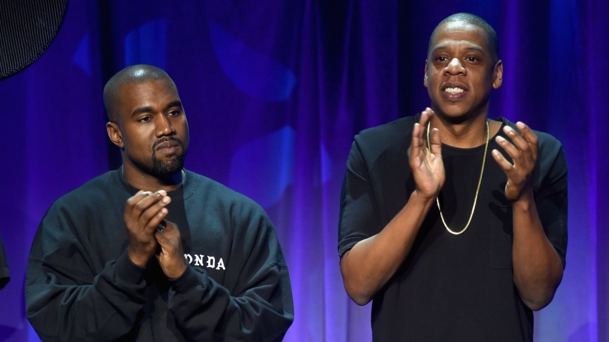 Kanye Westas ir Jay Z „Tidal“ pristatyme / AFP/„Scanpix“ nuotr.