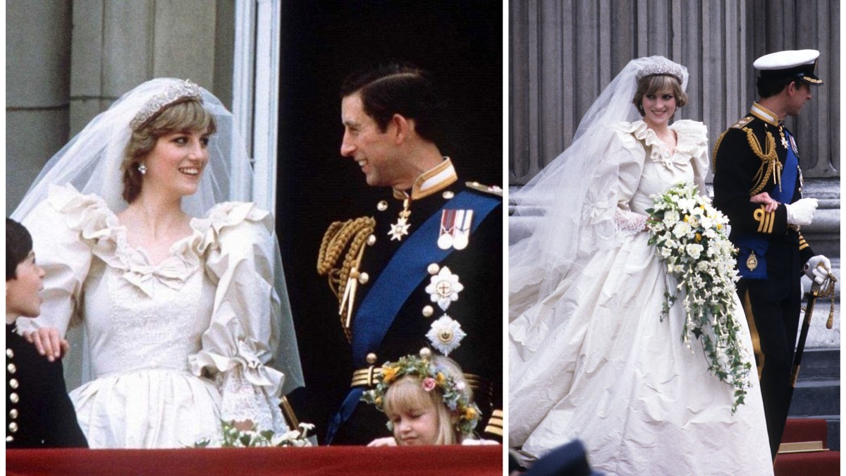 Princesė Diana ir princas Charlesas vestuvių dieną (1981 m. birželio 29 d.) / „Scanpix“ nuotr.