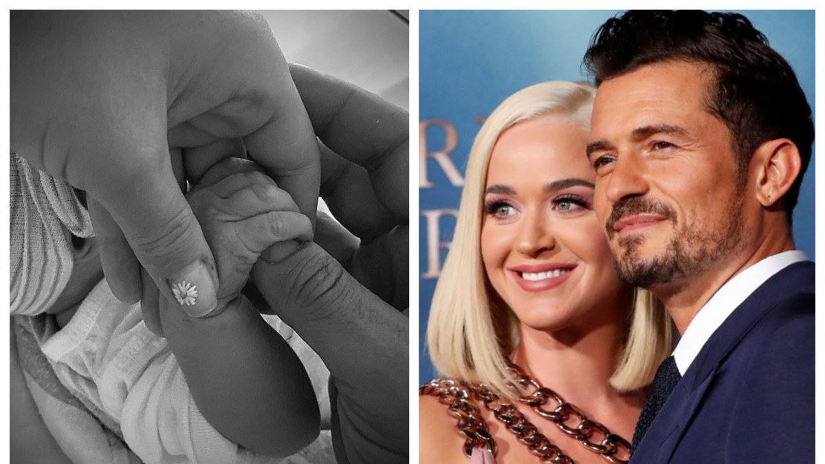Katy Perry ir Orlando Bloomui gimė dukra/ SCANPIX ir socialinių tinklų nuotr.