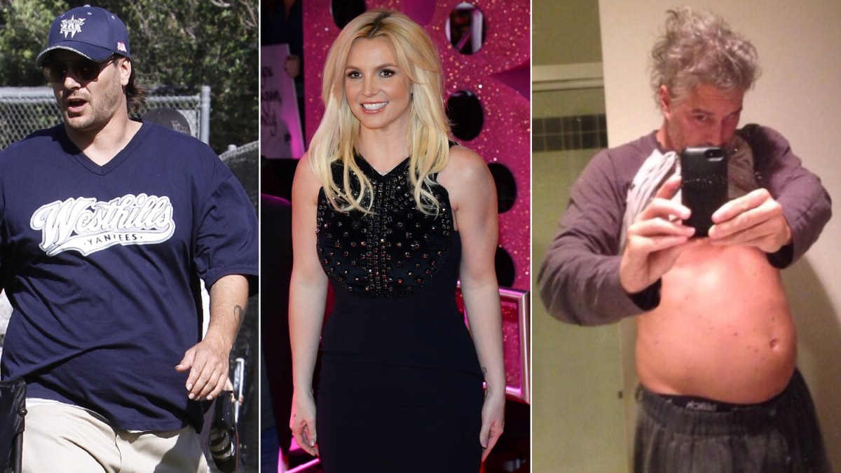 Kevinas Federline'as, Britney Spears ir Jasonas Trawickas / AOP, „Scanpix“/AFP ir „Twitter“ nuotr.