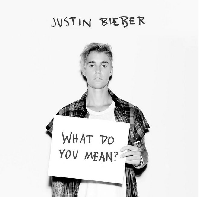 Justino Bieberio singlo „What Do You Mean?“ viršelis