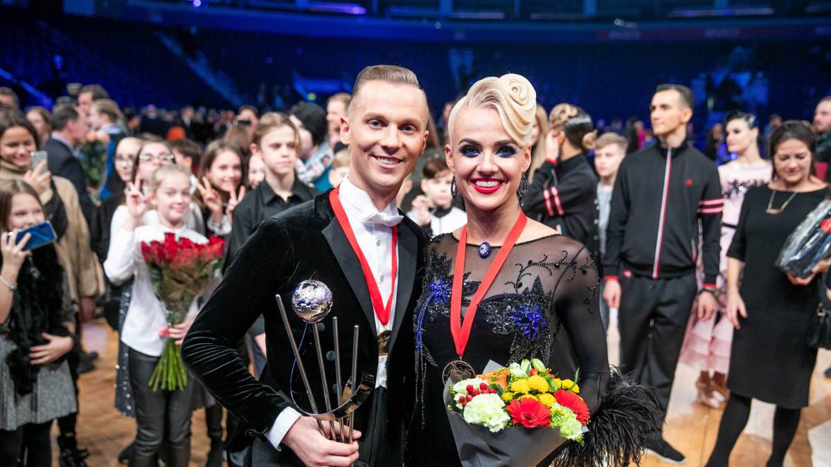 Pasaulio standartinių šokių čempionai Ieva Žukauskaitė-Sodeikienė ir Evaldas Sodeika/Irmanto Gelūno/„Žmonės Foto“ nuotr.