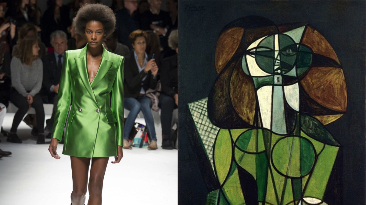 Savaitės tonas: visai nedaug žalios / „Fausto Puglisi“ 2016 m. pavasario-vasaros kolekcijos modelis/Pablo Picasso paveikslas „Femme“