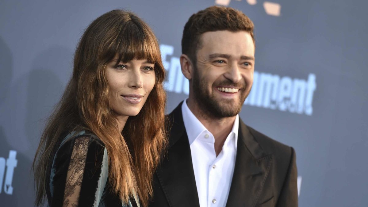 Justinas Timberlake'as ir Jessica Biel  / „Scanpix“/AP nuotr.