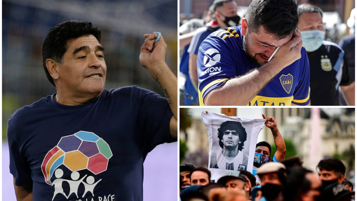 Argentina jausmingai atsisveikina su Diego Maradona / „Scanpix“/AP nuotr.
