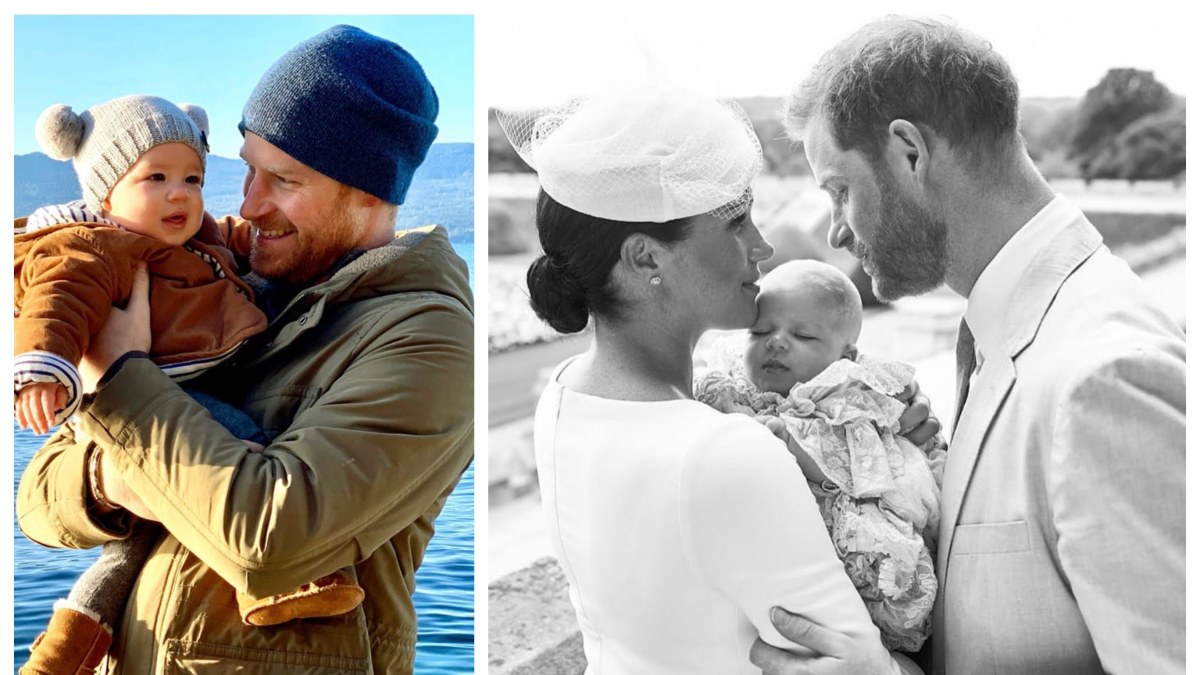 Princas Harry ir Meghan Markle su sūneliu Archie/ Socialinių tinklų nuotr.