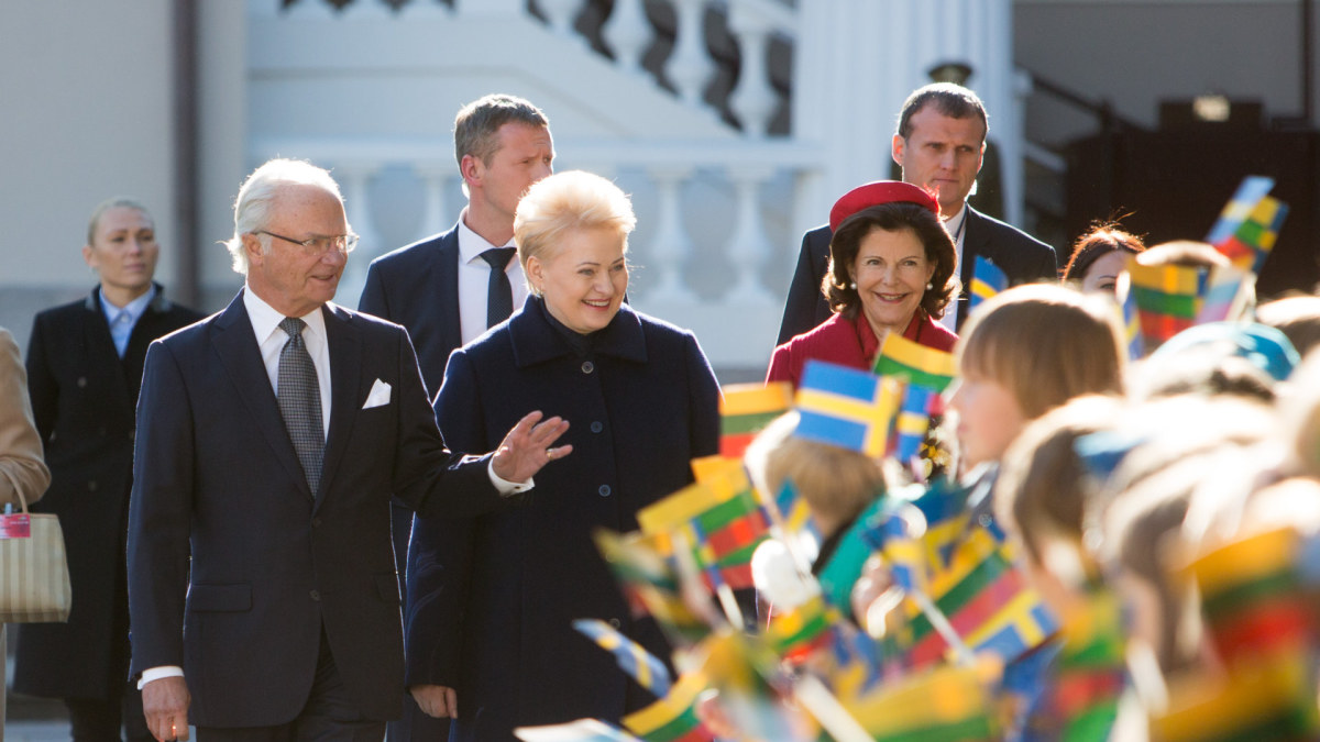 Švedijos karališkoji šeima susitiko su prezidente Dalia Grybauskaite. / Juliaus Kalinsko / 15min nuotr.
