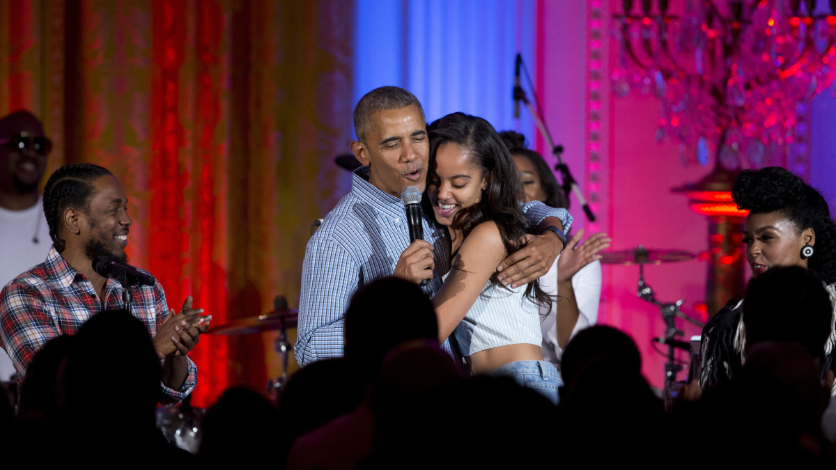 Barackas Obama su dukra Malia / „Scanpix“/AP nuotr.