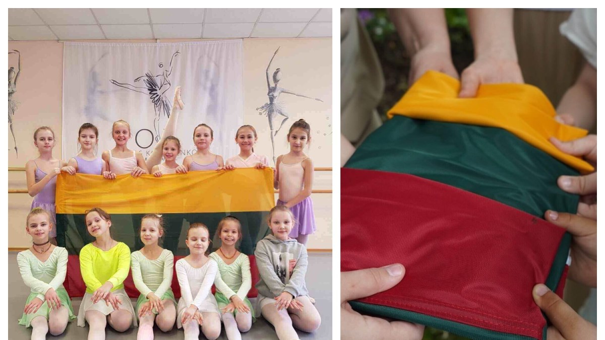 Vasario 16-osios proga vaikai sveikina Lietuvą