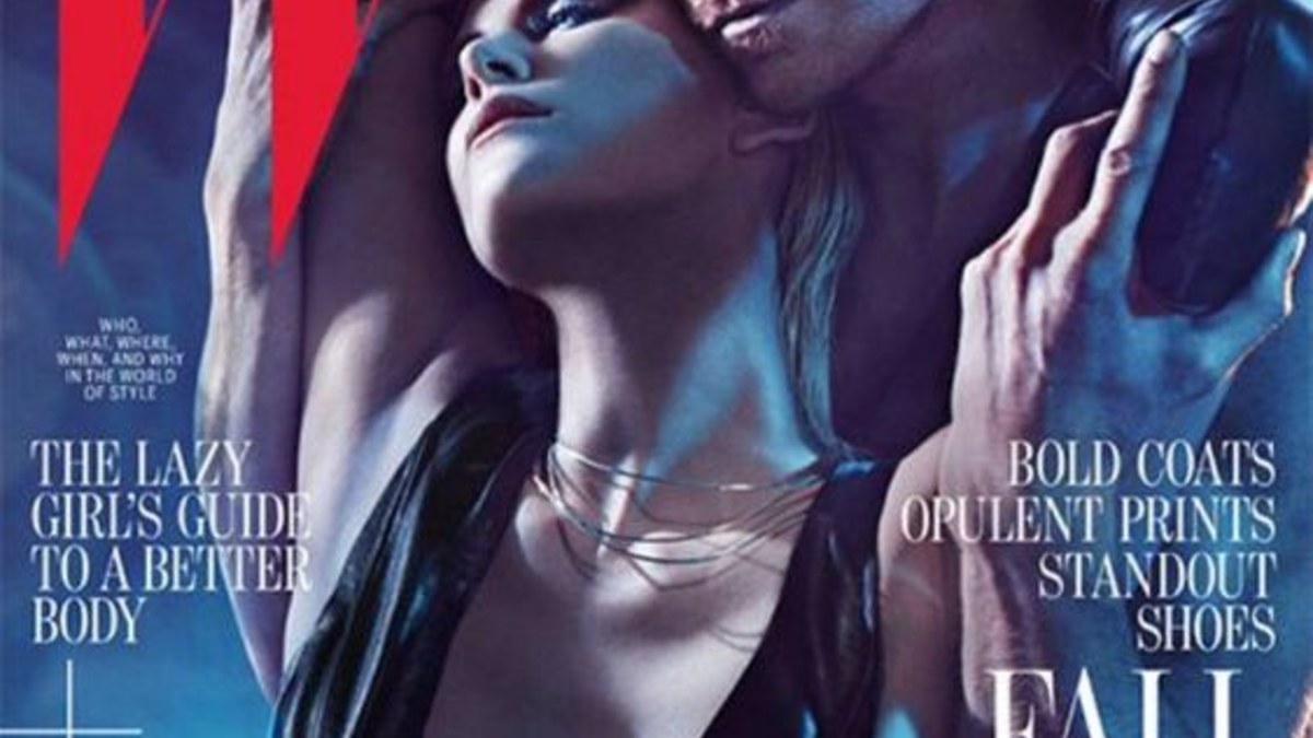 Charlize Theron ir Michaelas Fassbenderis / Žurnalo „W“ viršelis