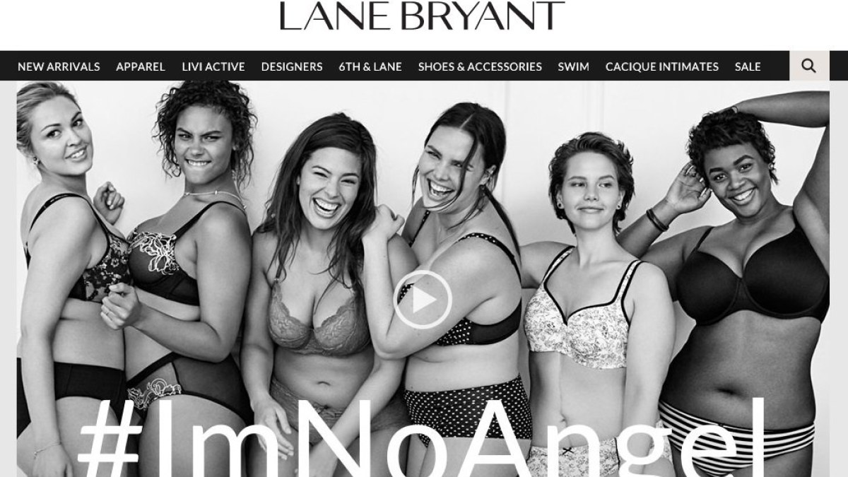 Apatinių drabužių gamintojo „Lane Bryant“ naujas šūkis – „Mes ne angelai“ / Stop kadras