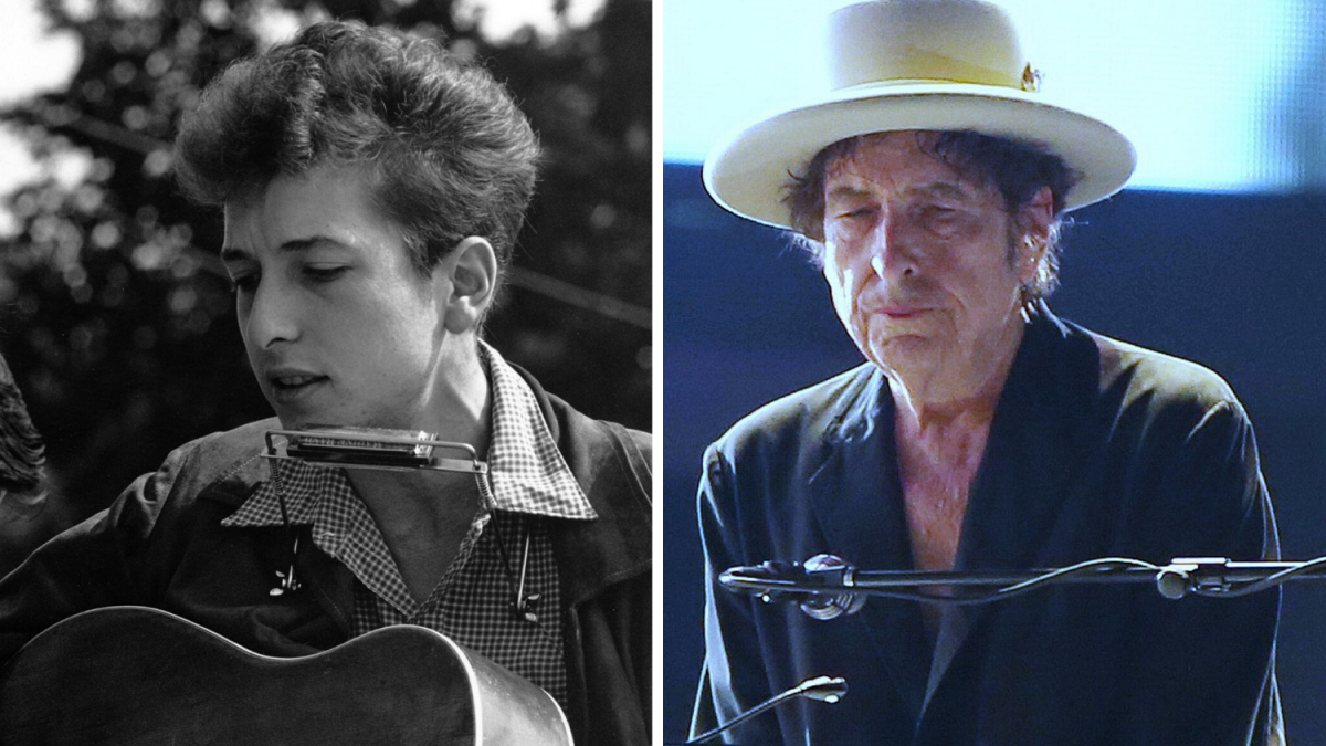 Bobas Dylanas/ 1963 – 2016 metų nuotraukų koliažas / Vida Press nuotr.